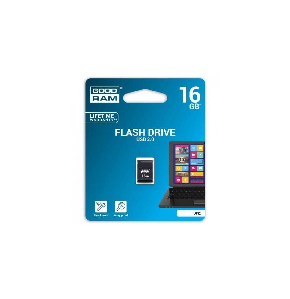 Pendrive Goodram UPI2 16GB USB MINI 2.0 blk - retail blister