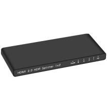 Splitter HDMI 1x2, 18G HDMI 2.0  4K2K@60Hz con Downscaling