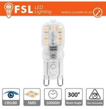 G9 - 2.2W 3000K 230LM 300º 48x16x12mm CRI80 AC-230V