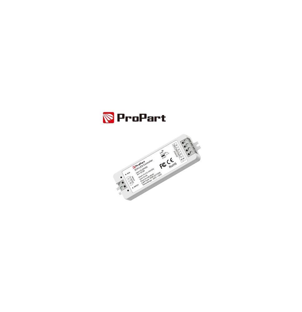 Ricevitore DIM + pulsante 12/24V DC, 3CH*4A, RF2.4G