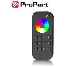 Telecomando RGB/RGBW 4 zone, 2 scene, nero, RF2.4G