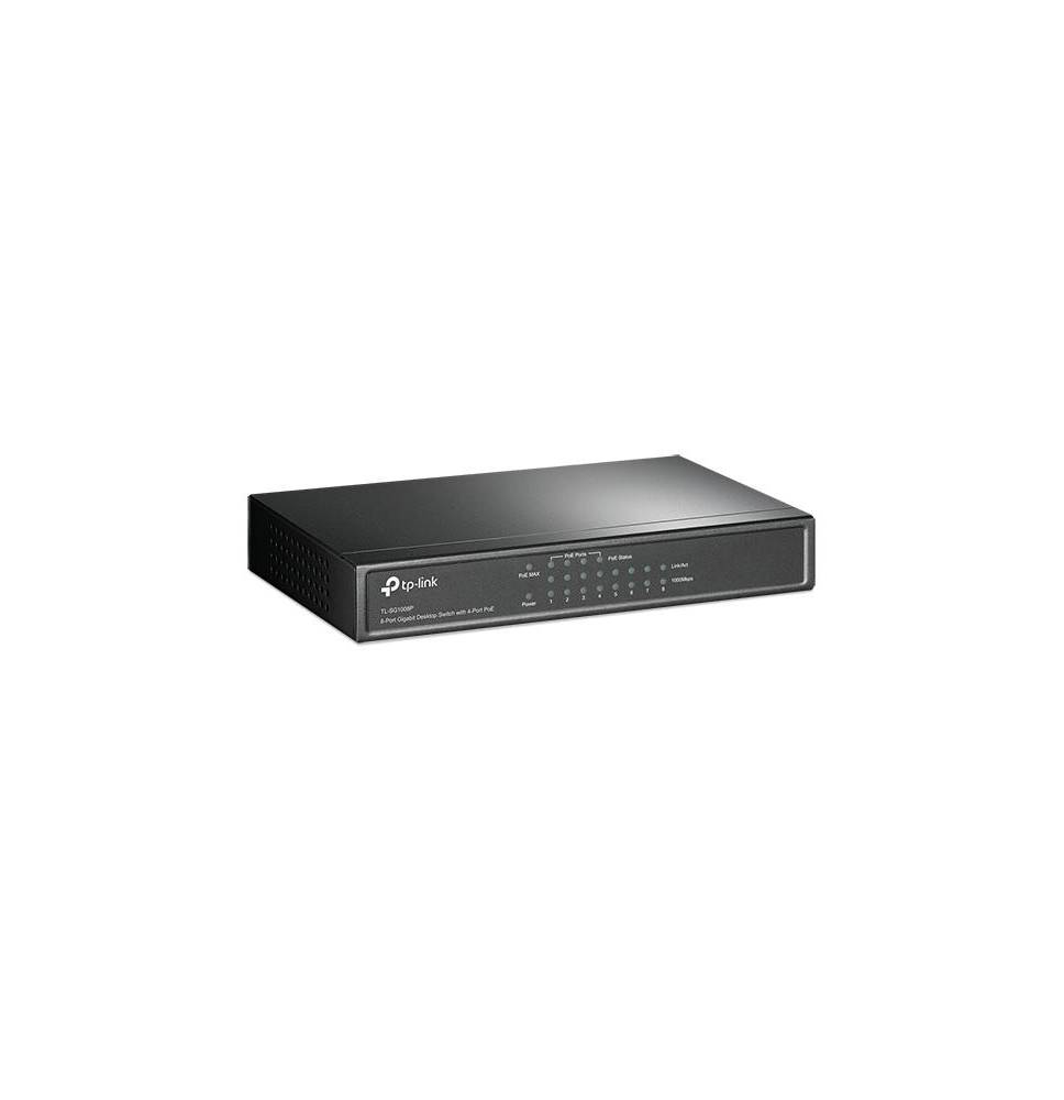 Desktop switch 8 porte gigabit 4 porte PoE 55W TL-SG1008P