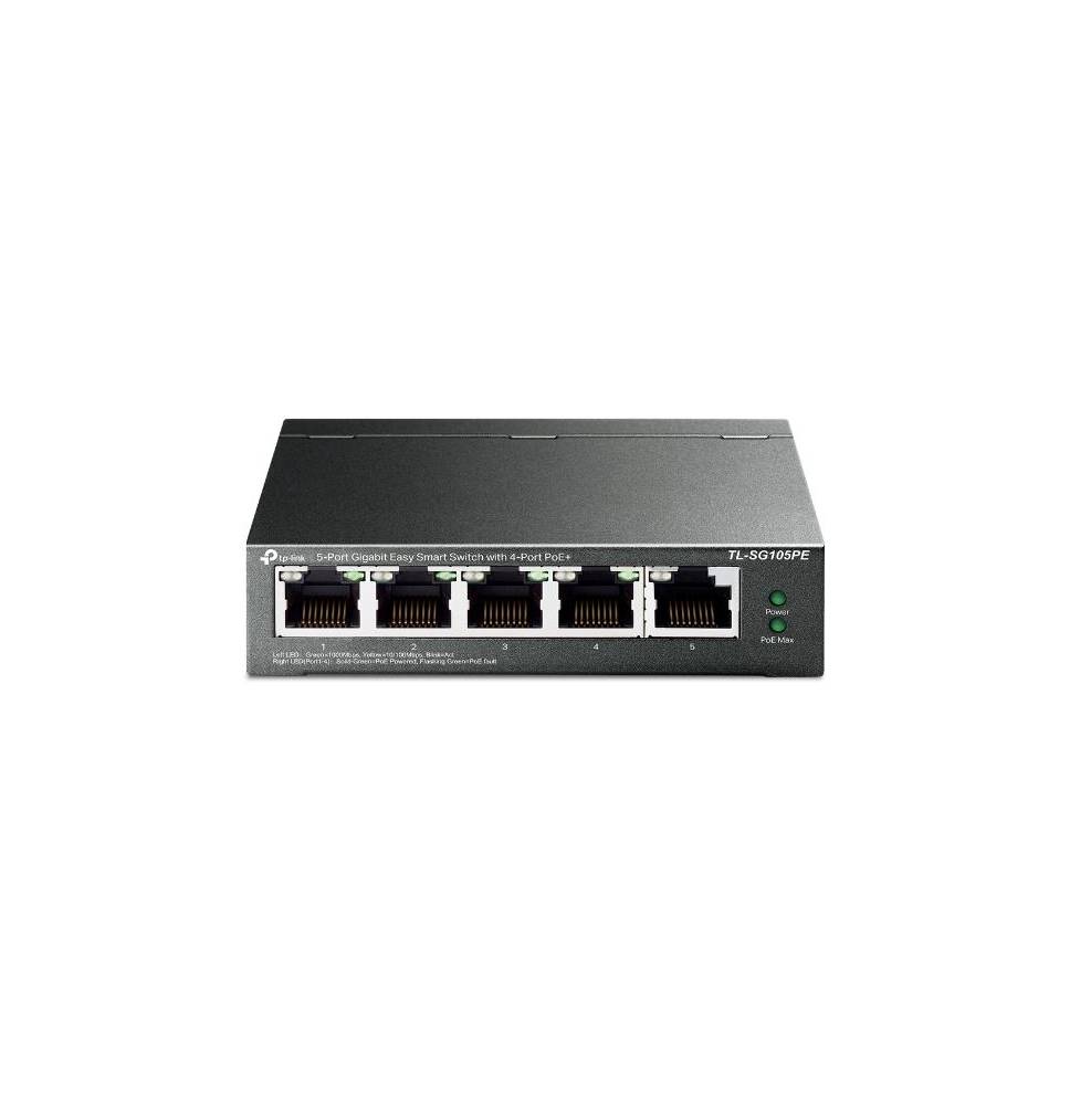 Switch 5 port Gigabit con 4-Port PoE+ TP-Link TL-SG105PE