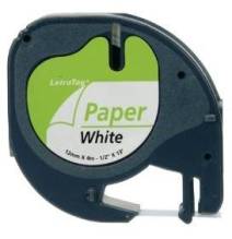 BK-White 12mmX4m for DYMO-Letratag 2000,LT100H,QX50S0721520