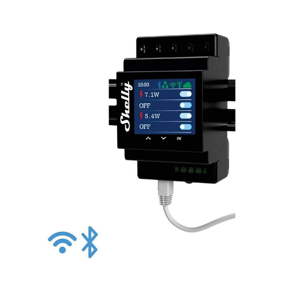 Shelly Pro 4PM - IP Smart Relay DIN 4 ch. LAN/WiFi/BT + PM