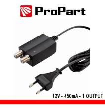 Alimentatore per amplificatori d'antennaTV 12V 450mA 1uscita
