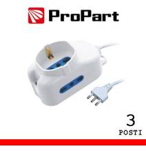 Multipresa 3pos bipasso + bipasso/schuko spina16A