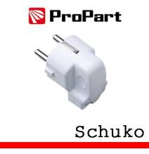Spina schuko 90° polybag