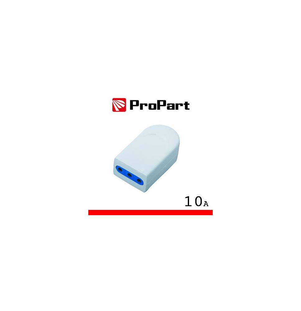 Presa 10A 2P+T polybag
