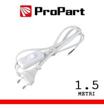 Cavetto con interruttore 1.5m spina10A 2 poli polybag