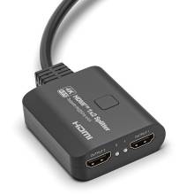 Splitter HDMI 1x2, 18G HDCP2.3, 4K@60Hz, Downscaler On-Off