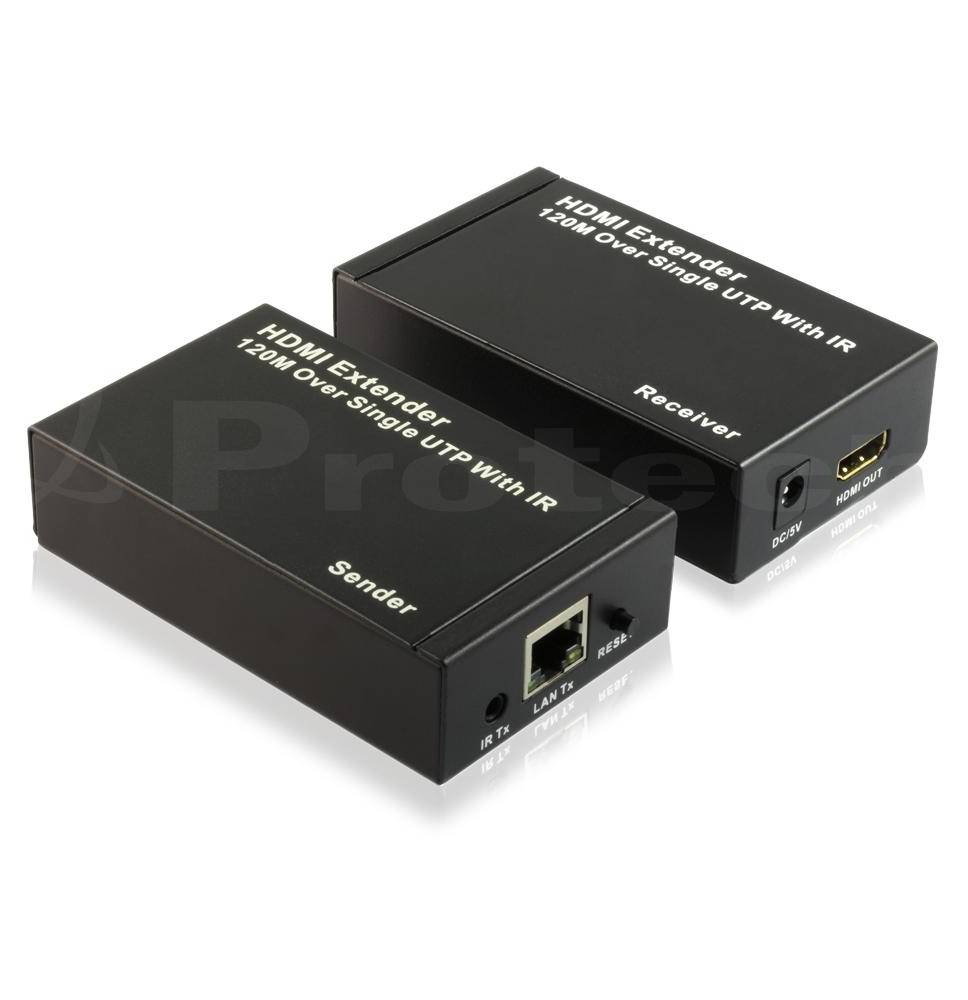 Kit TX-RX Extender HDMI, Over TCP/IP 120MT, (1:N) 1080p@60