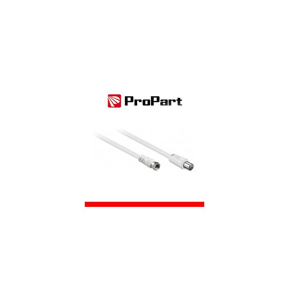 Cavo antenna TV IEC 1.5M SP - SP F Bianco
