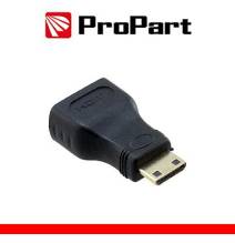 Adattatore Spina HDMI Mini(tipo C)–Presa HDMI(19PIN) dorato