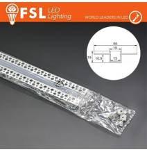 KIT PROFILO ALLUMINIO 6063 - RASO 2m SILVER - cover opal