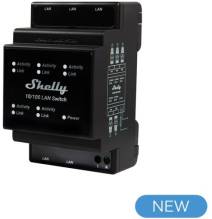 Shelly LAN Switch - Interrut DIN rail con 5 porte RJ45 ether