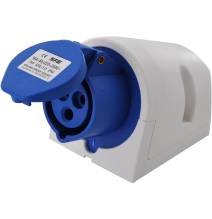 Presa a muro Indust. CEE 16A-6h 2P+T 220-250V IP44