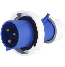Spina Mobile Diritta Indust. CEE 16A-6h 2P+T 220-250V IP67