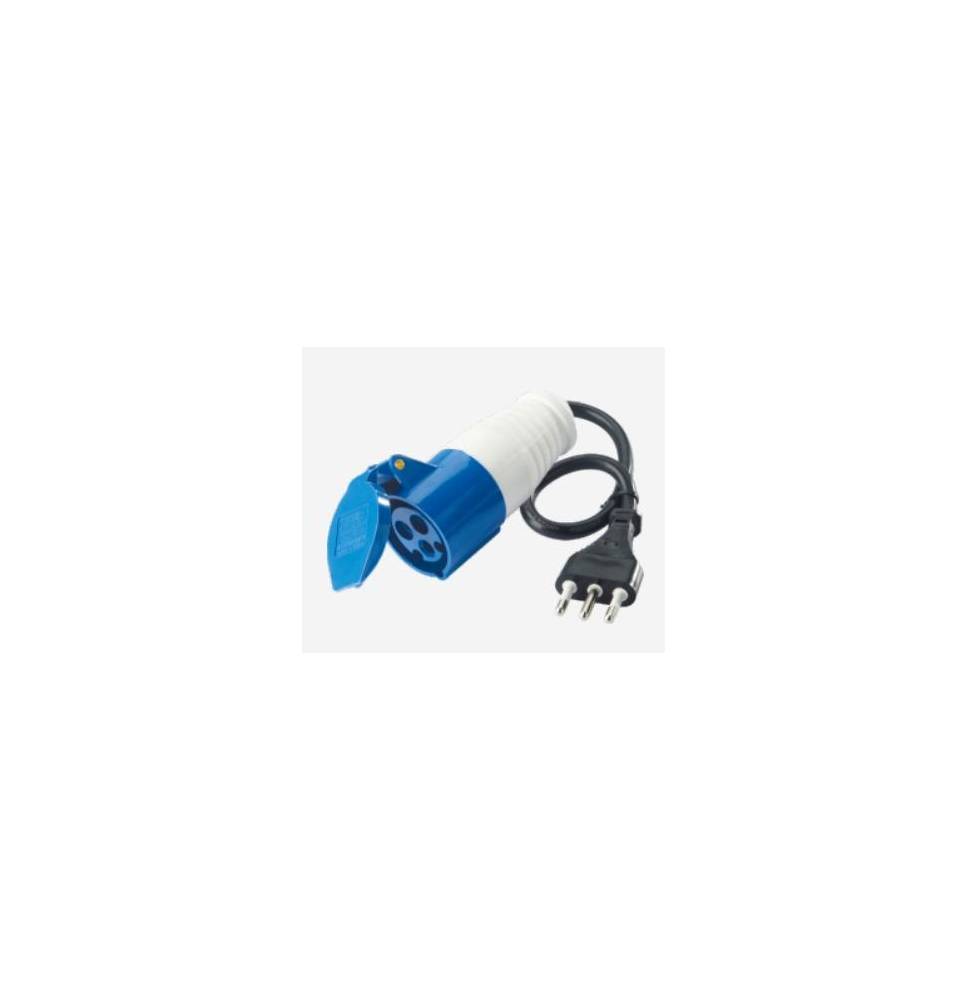 Spina mobile con cavo + Presa Indust.16A 2P+T 220-250V IP44