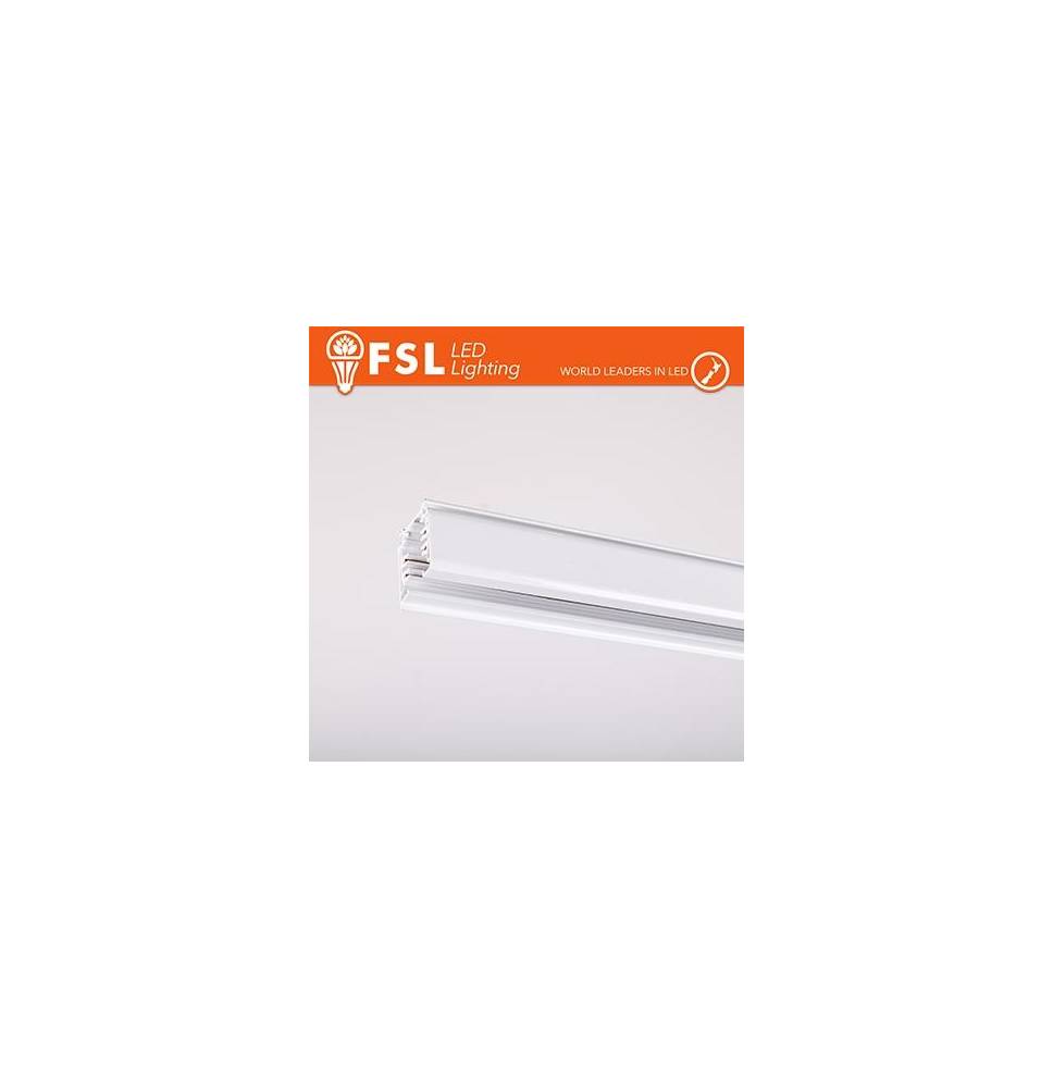 FSL Binario per proiettori Trifase 2metri BIANCO