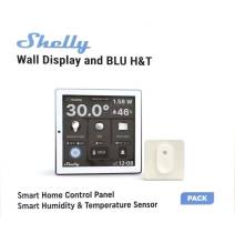 Shelly Wall Display + Sensore H&T - Pannello con Display touch Bianco