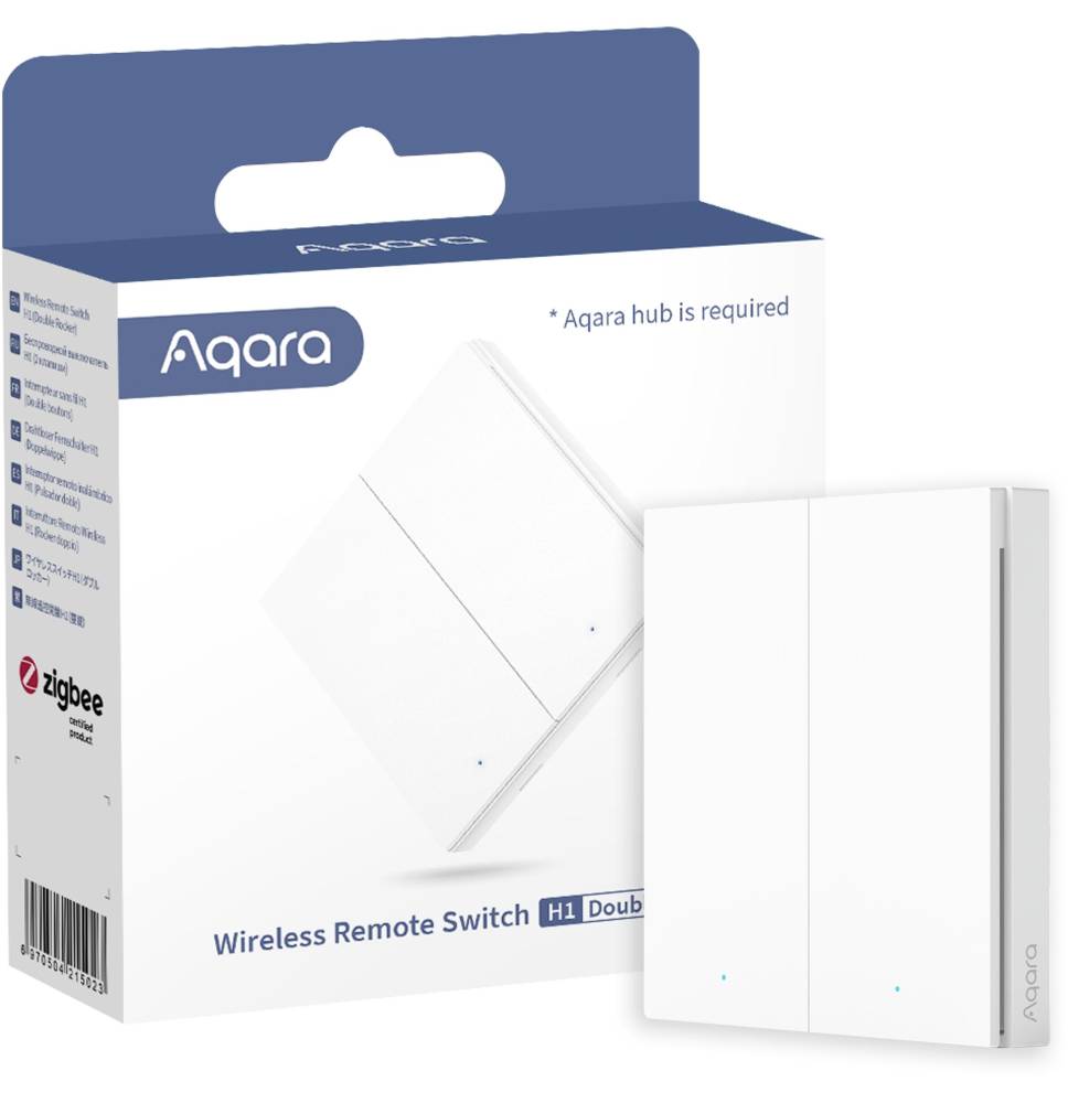 Aqara Interruttore/Pulsante remoto doppio Smart senza fili H1