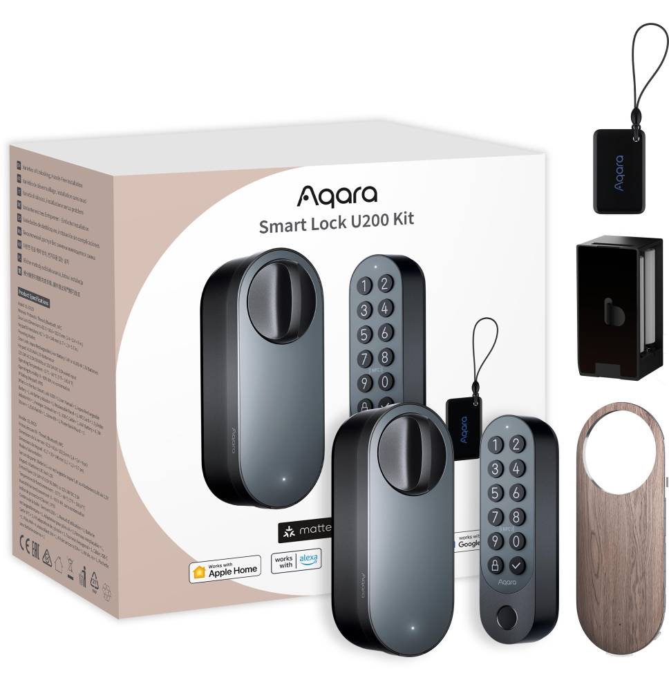 Aqara Kit Serratura Intelligente U200 Nero