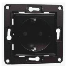 Shelly Wall Socket 1, Presa a muro EU/Schuko Nera