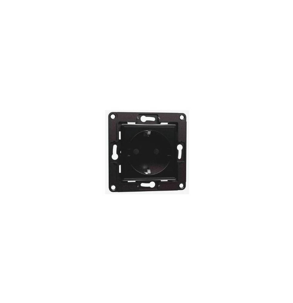 Shelly Wall Socket 1, Presa a muro EU/Schuko Nera
