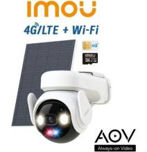 Imou Telecamera AOV PT a batteria 5Mp 3K Kit Wi-FI + 4G con SIM inclusa