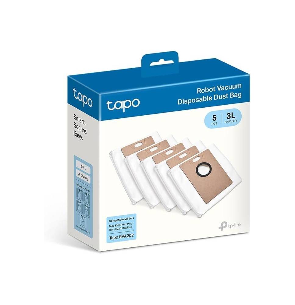 Tapo RVA202 Kit Sacchetti ricambio Robot RV20 Max Plus (5 pezzi) Serie RV20/30