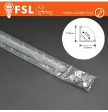 KIT PROFILO ALLUMINIO 6063 - Angolare 2m SILVER - Certificato 20w/m