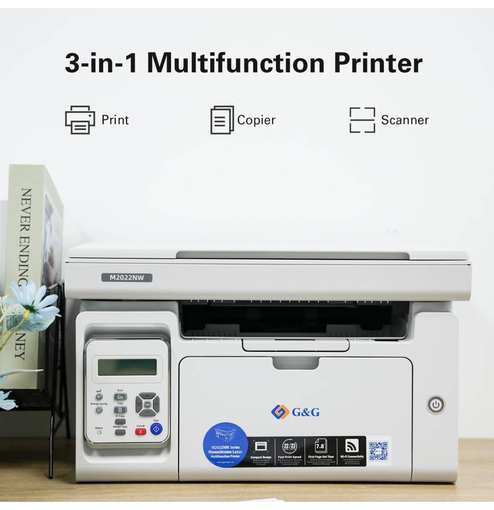 G&G M2022NW Multifunzione A4 22ppm Wi-Fi Flatbed