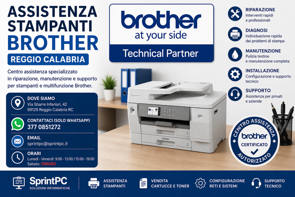assistenza stampanti Brother Reggio Calabria