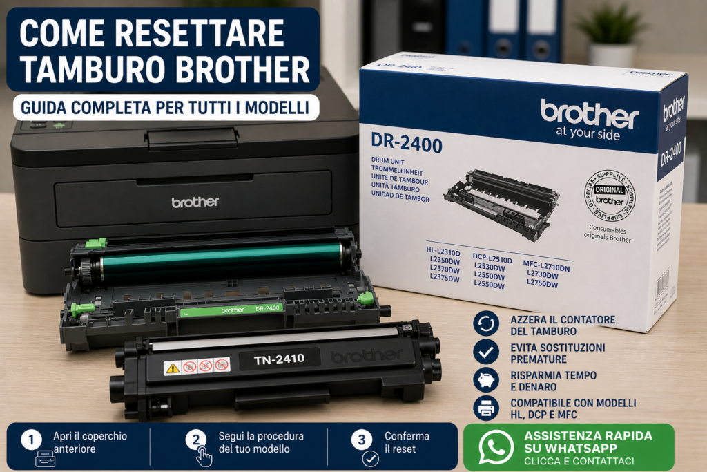 reset tamburo Brother